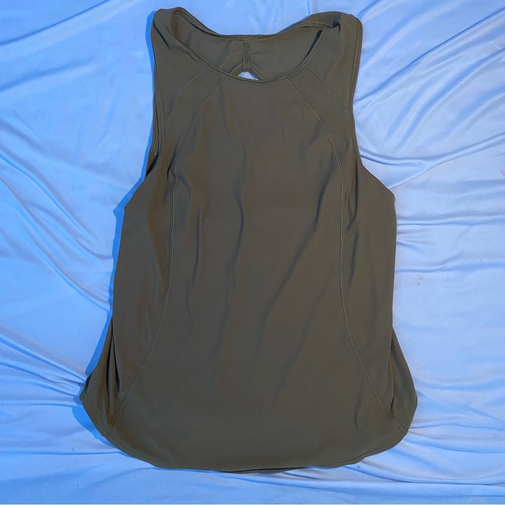 Brown lululemon workout top